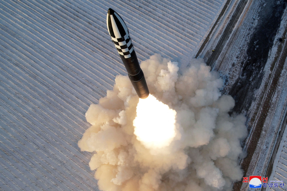 Lanzamiento del Hwasong-18 en Corea del Norte. Foto: Reuters.