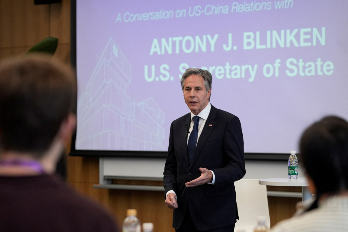 Antony Blinken en China. Foto: Reuters