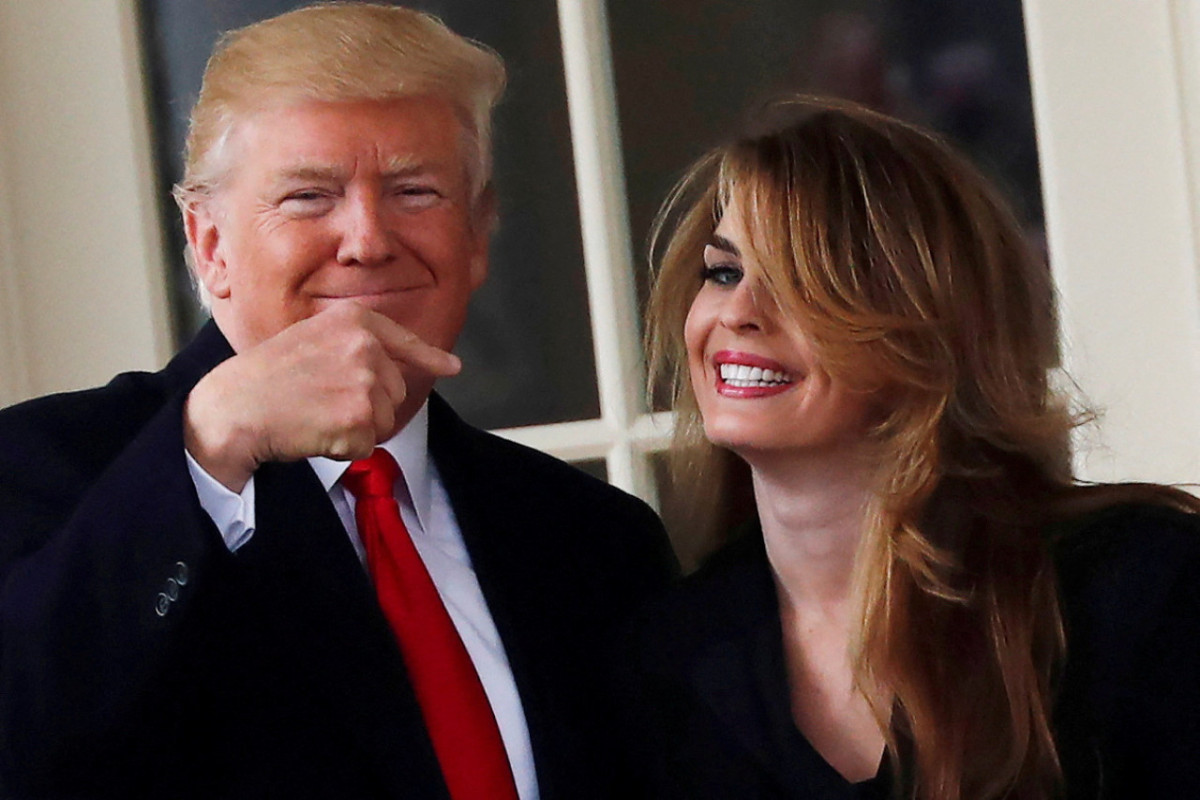 Donald Trump y Hope Hicks. Foto: Reuters.