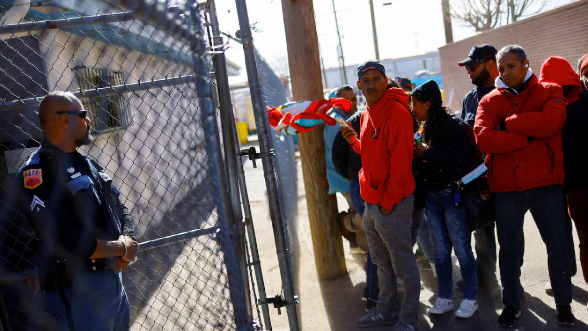 Crisis migratoria en Nueva York. Foto: Reuters