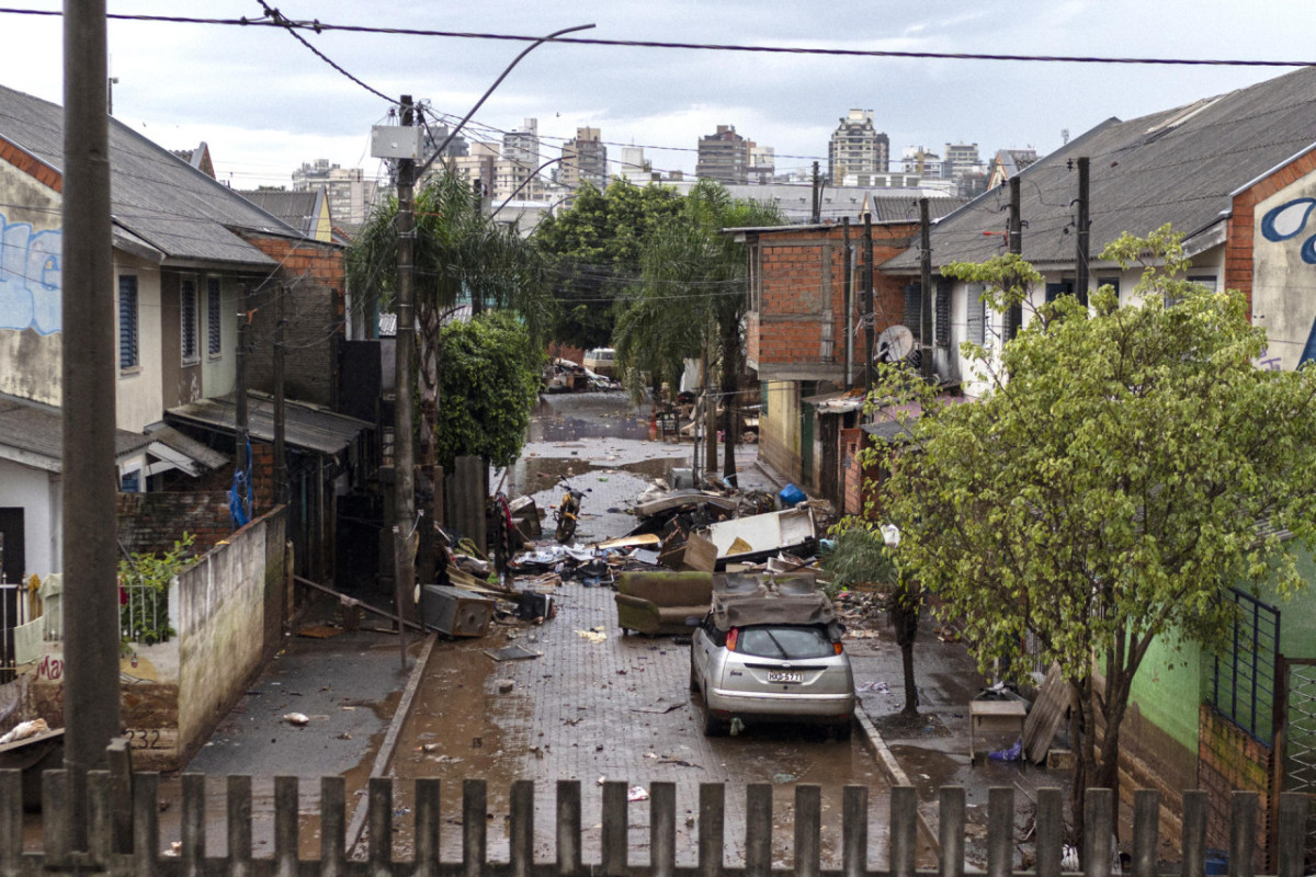 Inundaciones en Brasil. Foto: EFE.