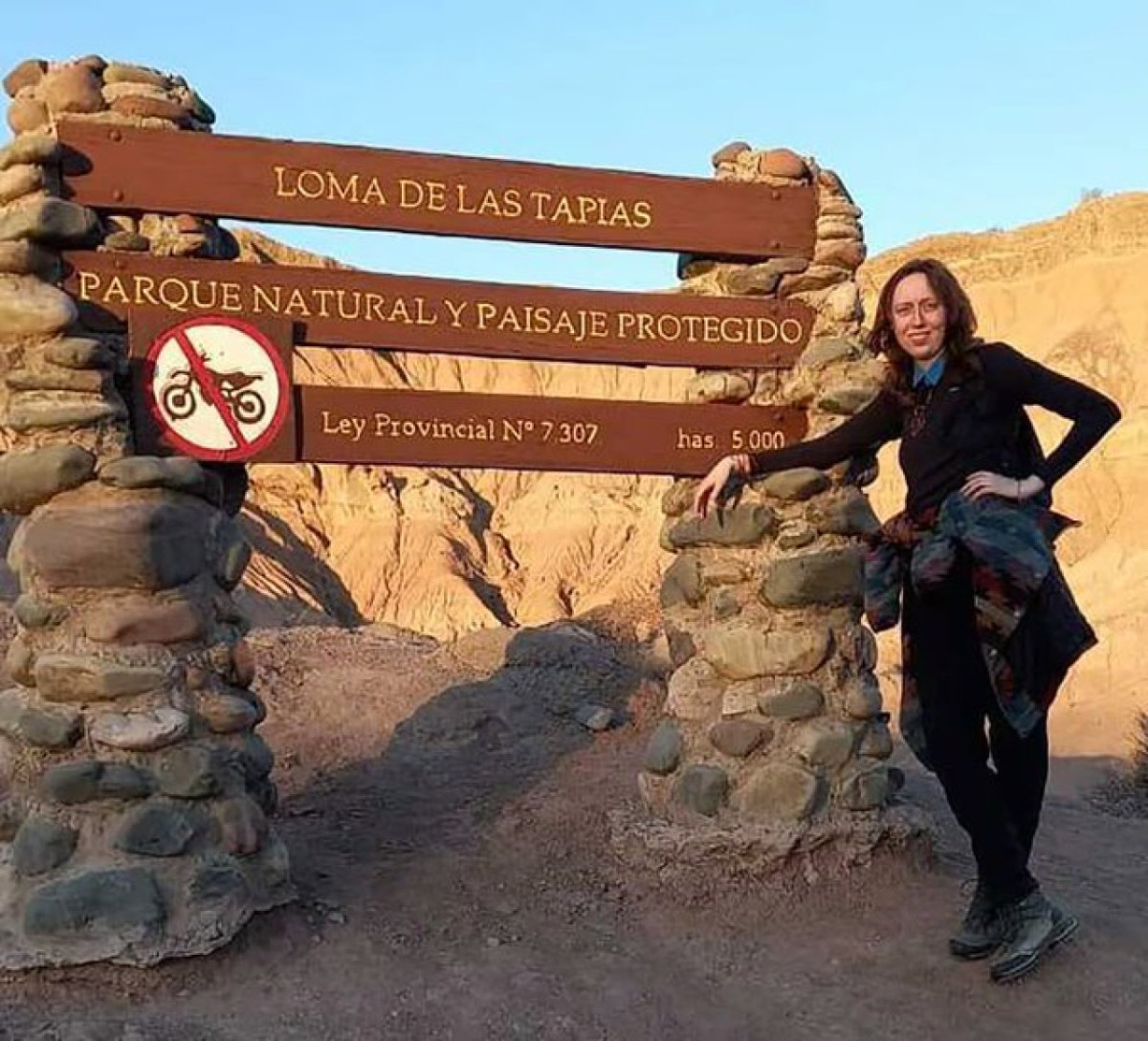 Julia Horn, la turista alemana desaparecida en San Juan. Foto X.