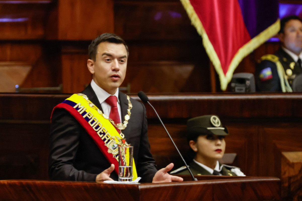 Daniel Noboa, presidente de Ecuador. Foto: Reuters.