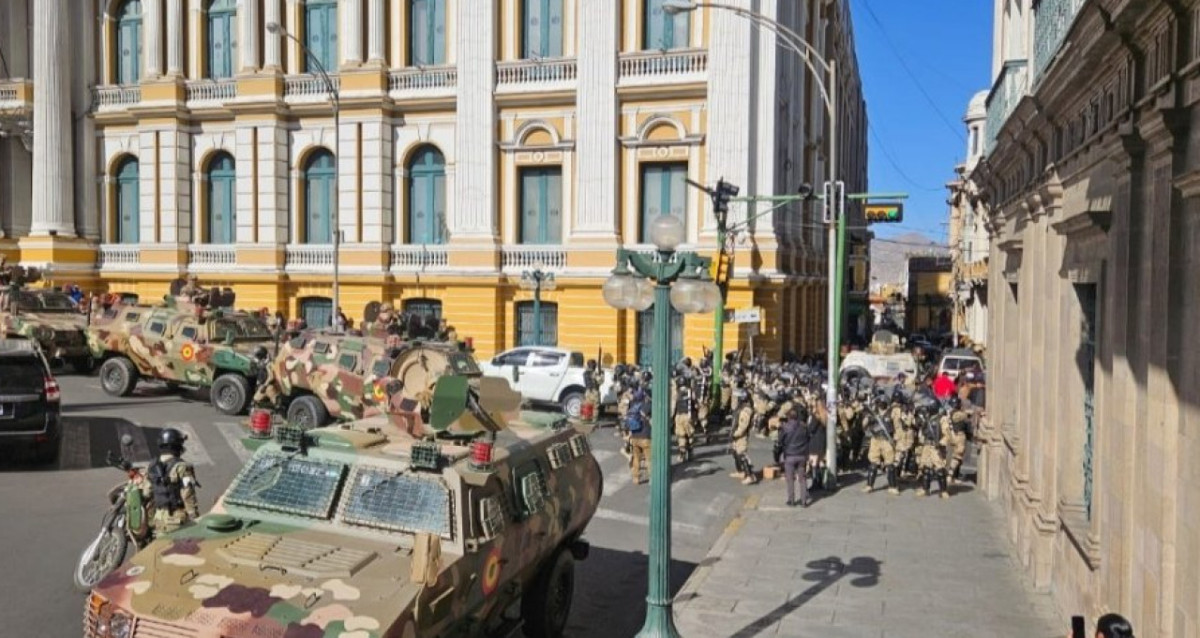 Movilización irregular en Bolivia. Foto: X @Marco_Teruggi