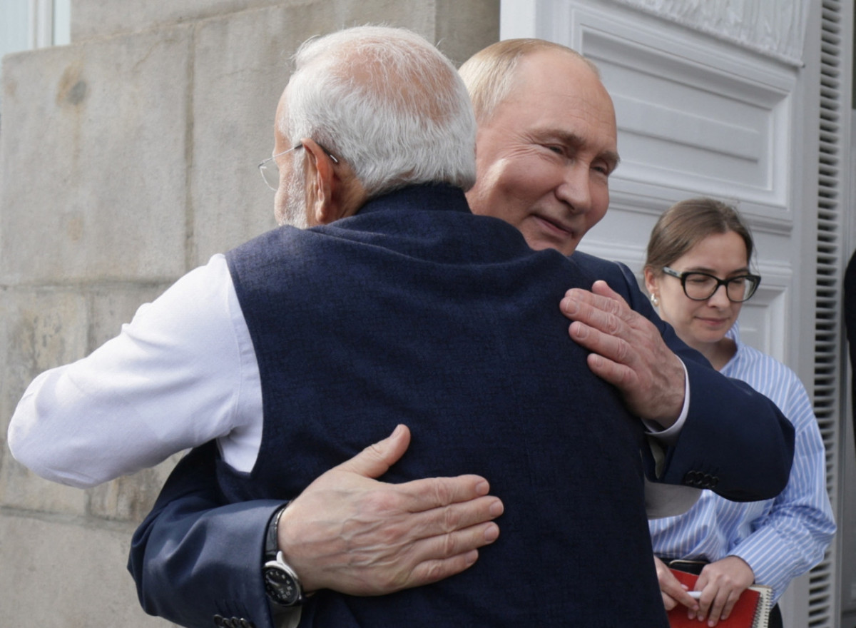 Narendra Modi y Vladimir Putin. Foto: Reuters.