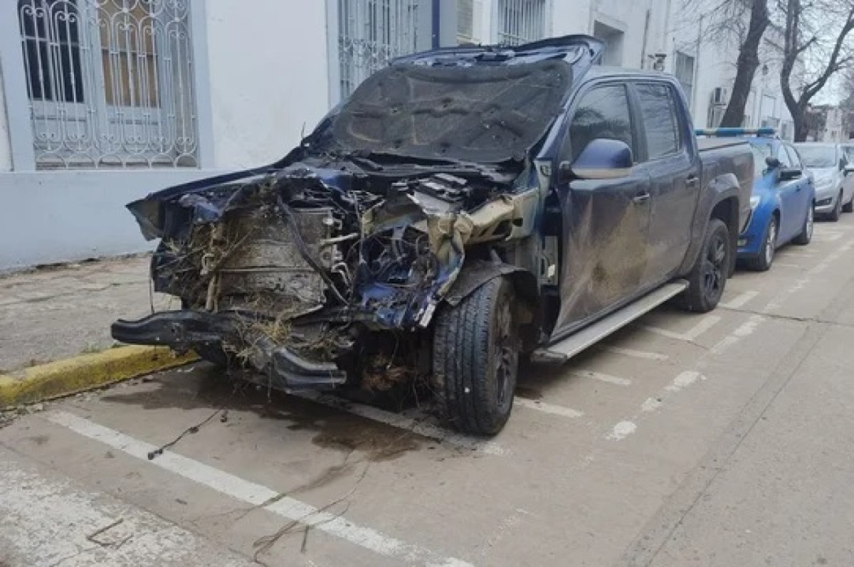 Accidente de tránsito de Brian Farioli, futbolista de Colón. Foto: NA,