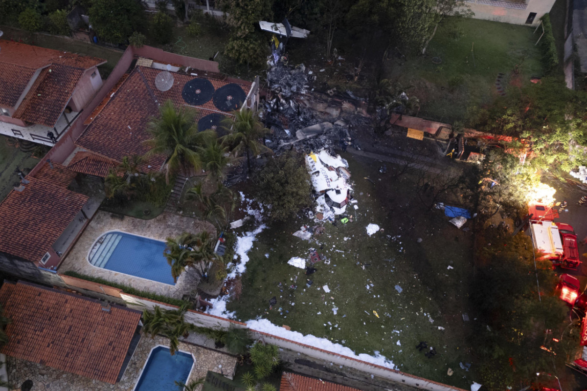 Trágico accidente aéreo en Brasil. Foto: EFE