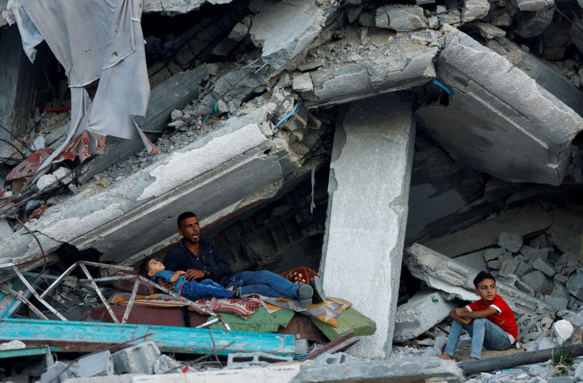 Destrozos en la Franja de Gaza. Foto: Reuters.