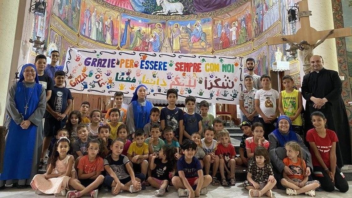 Mensaje de agradecimiento de niños gazatíeas al Papa Francisco