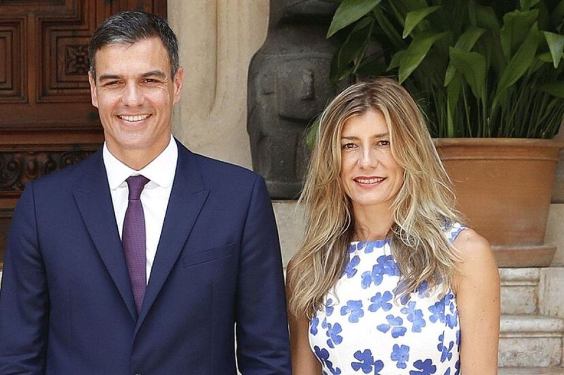 El presidente del Gobierno de España y su esposa