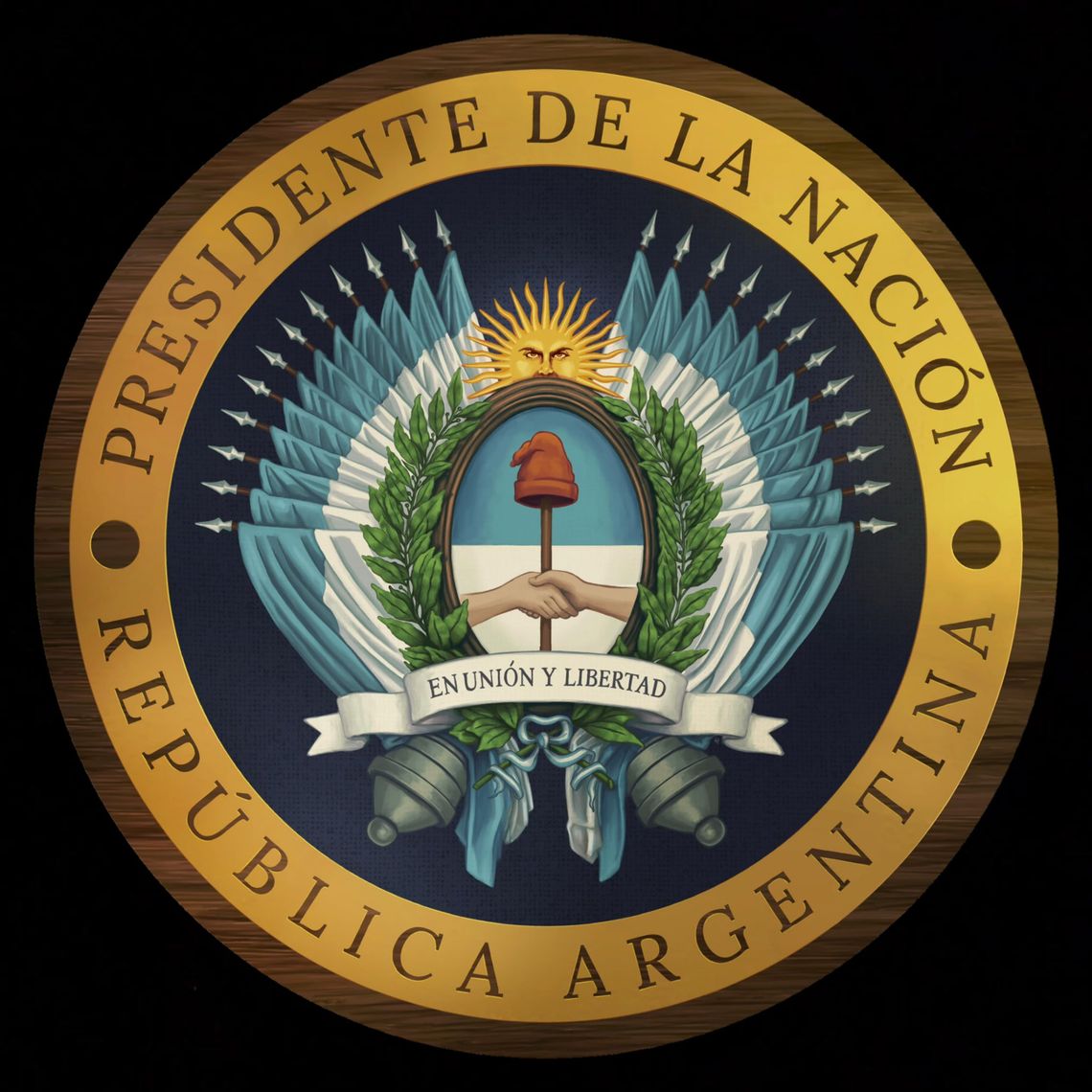 El nuevo logo del Presidente de la Nación.