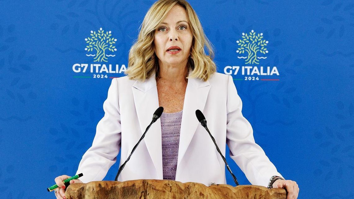 La primera ministra de Italia