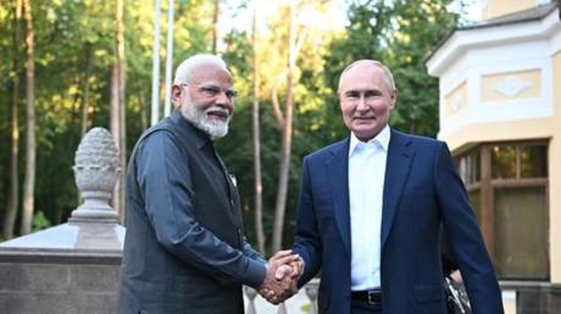 Narenda Modi y Vladímir Putin 