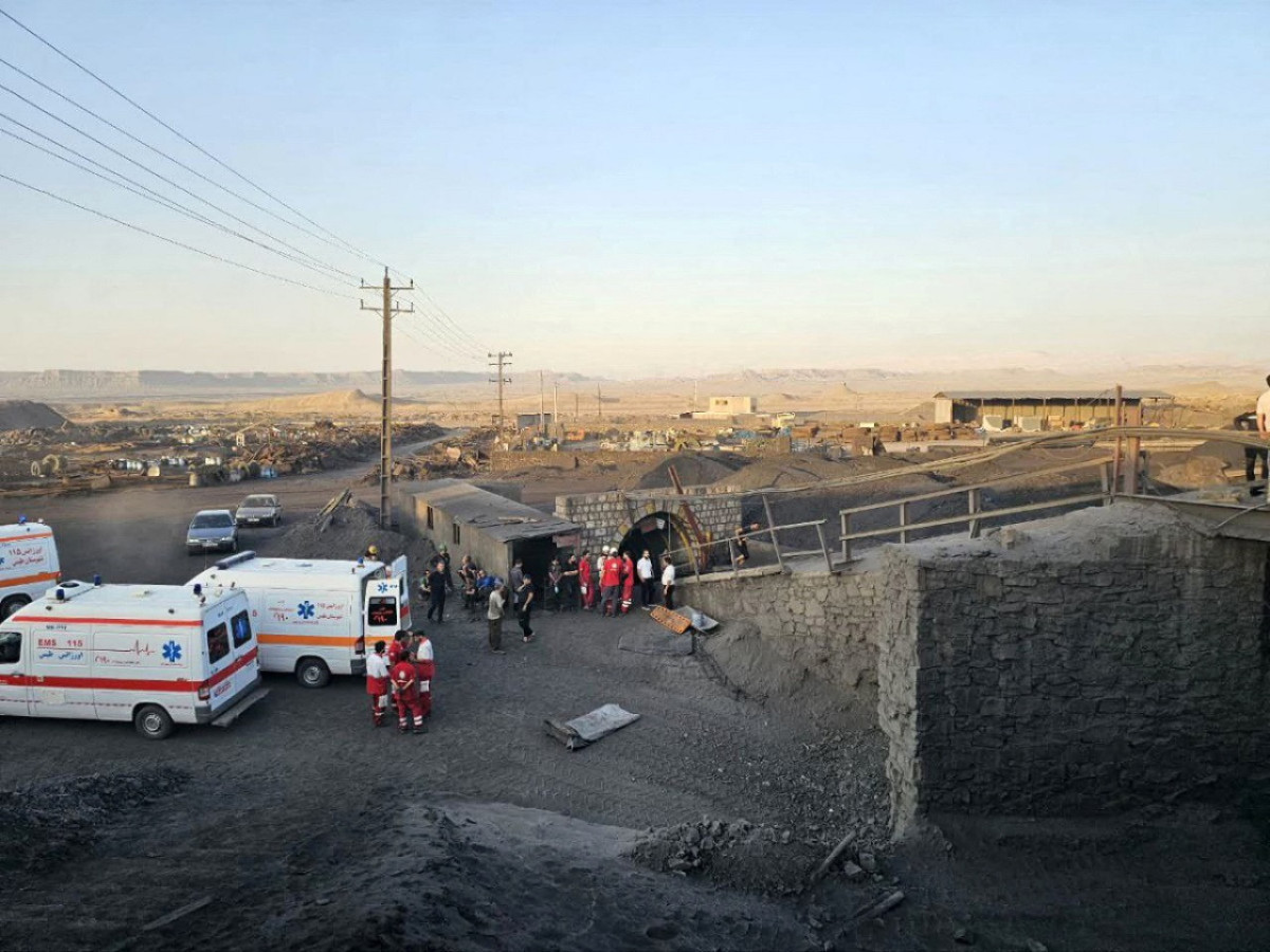 Trágica explosión en una mina de carbón de Irán. Foto: Reuters.