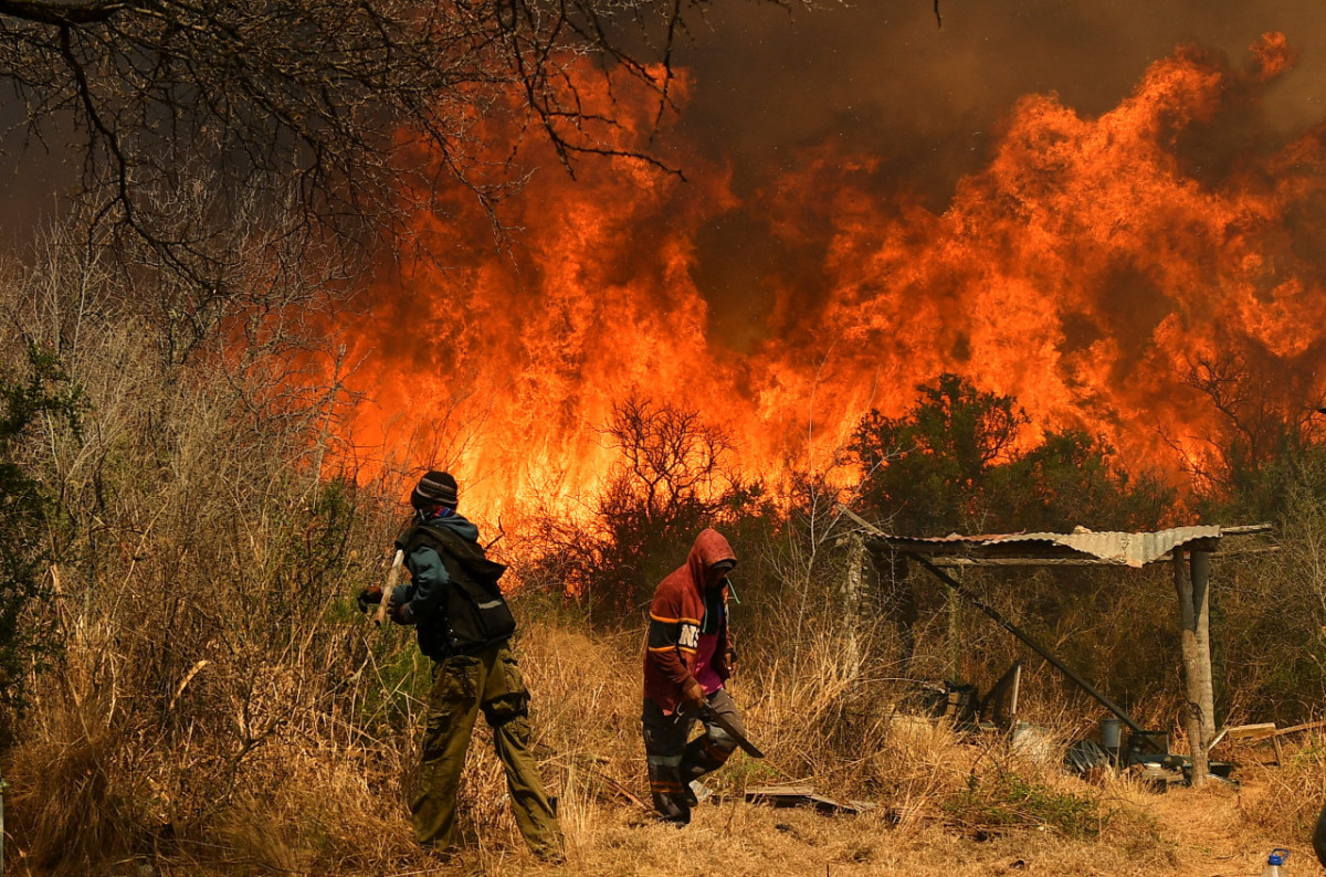 Incendios en Córdoba. Foto: Reuters.