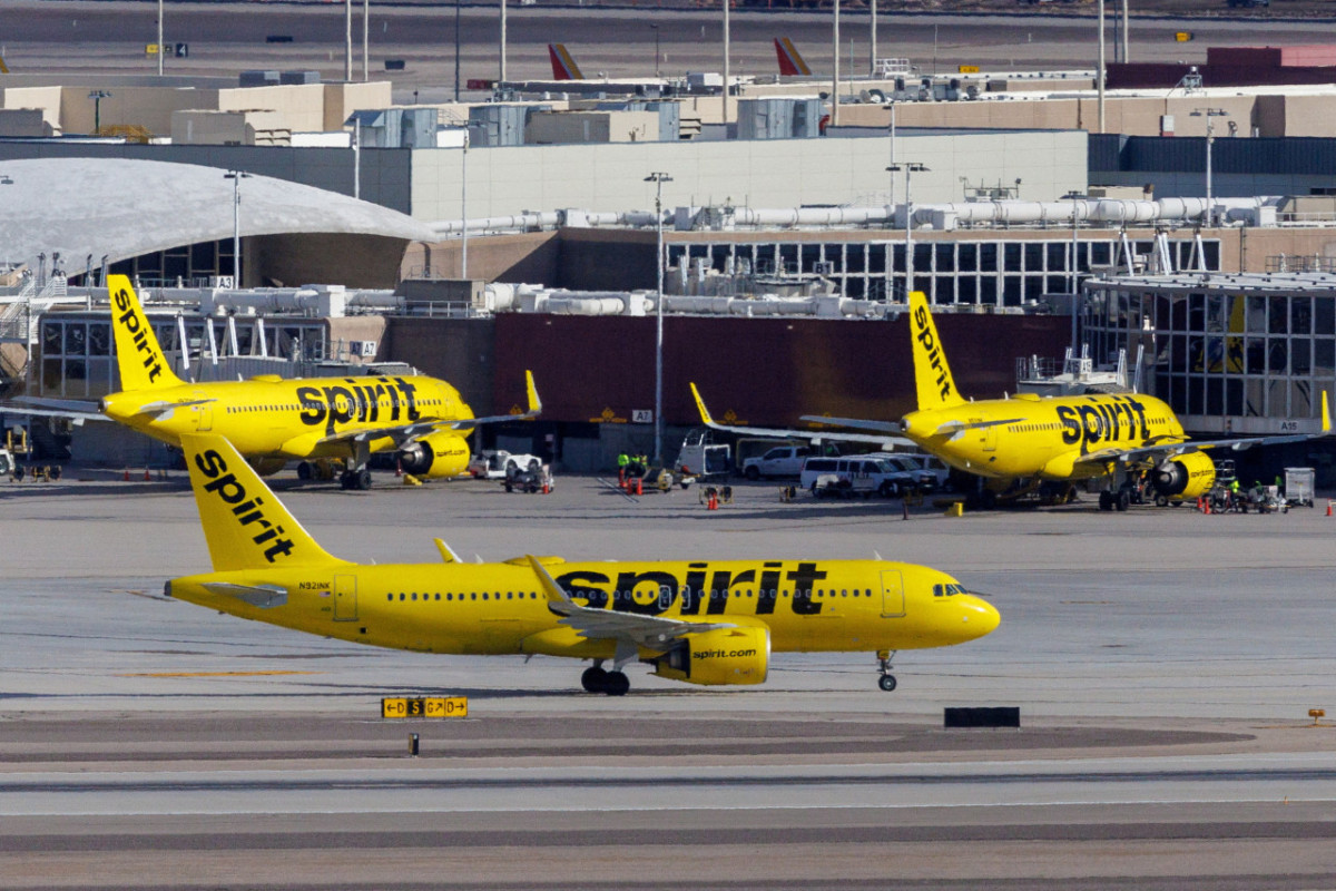 El vuelo de Spirit Airlines fue atacado a tiros. Foto: Reuters