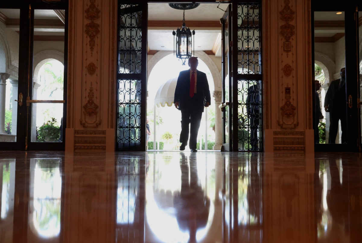 Donald Trump en Mar-a-Lago, Florida. Foto: Reuters